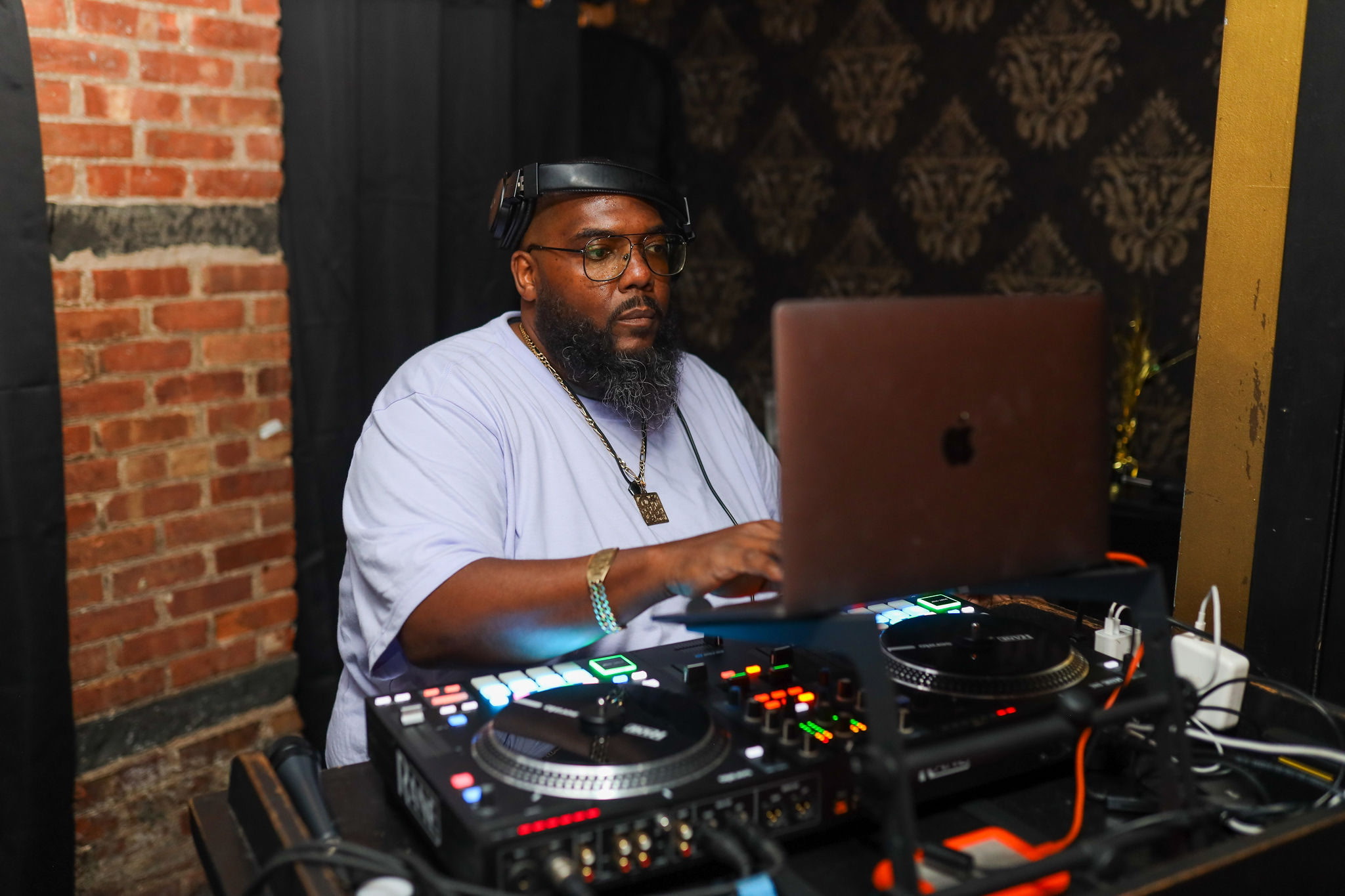 Johnny Prince DJing at a live event